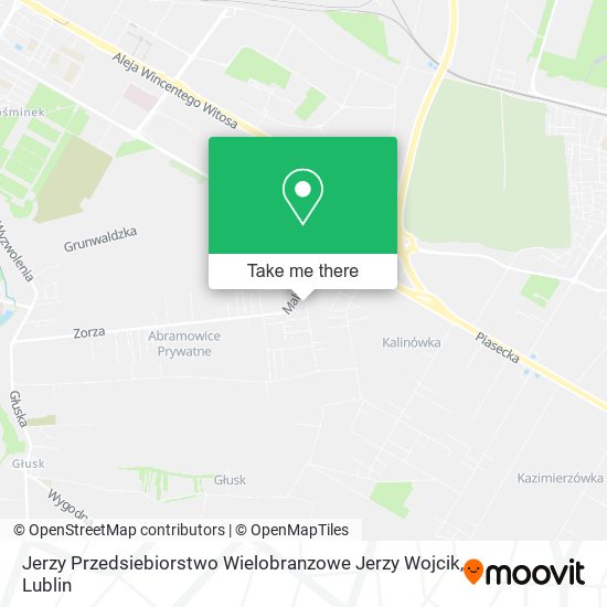 Карта Jerzy Przedsiebiorstwo Wielobranzowe Jerzy Wojcik