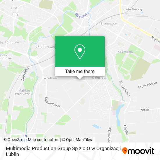 Карта Multimedia Production Group Sp z o O w Organizacji