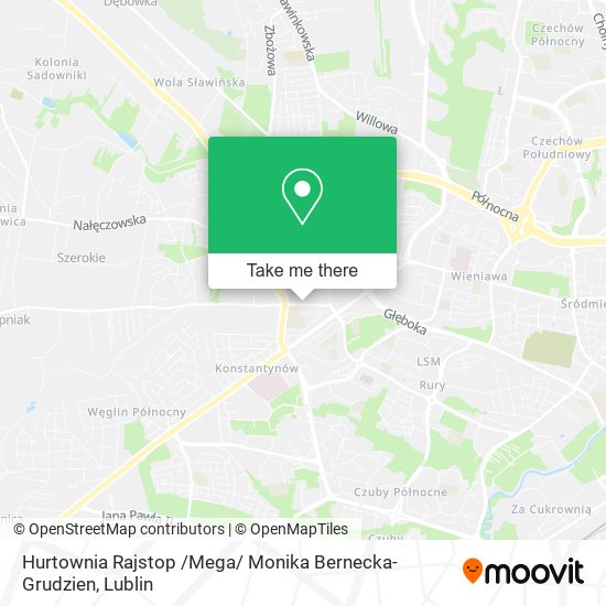 Hurtownia Rajstop /Mega/ Monika Bernecka-Grudzien map