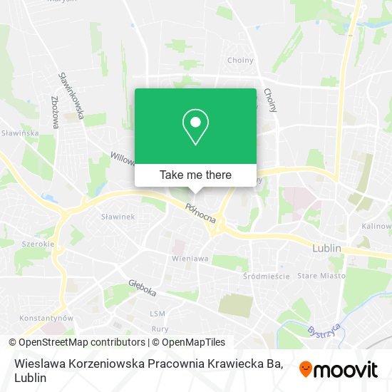 Карта Wieslawa Korzeniowska Pracownia Krawiecka Ba