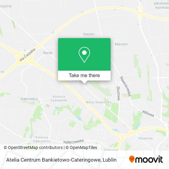 Карта Atelia Centrum Bankietowo-Cateringowe