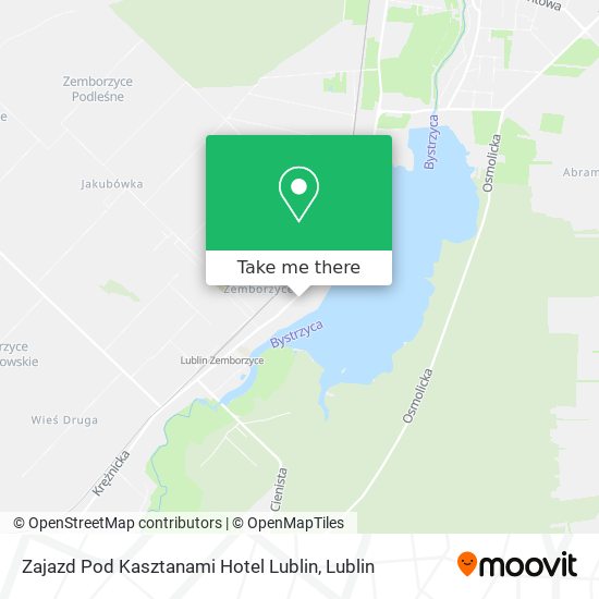 Карта Zajazd Pod Kasztanami Hotel Lublin