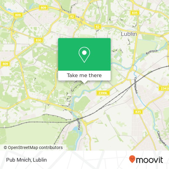 Pub Mnich map