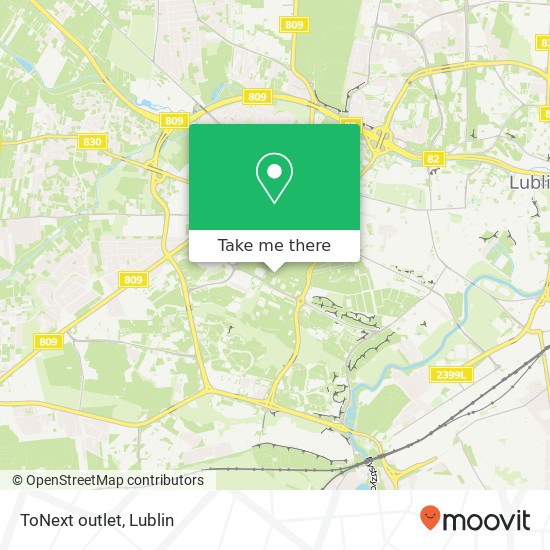 ToNext outlet map