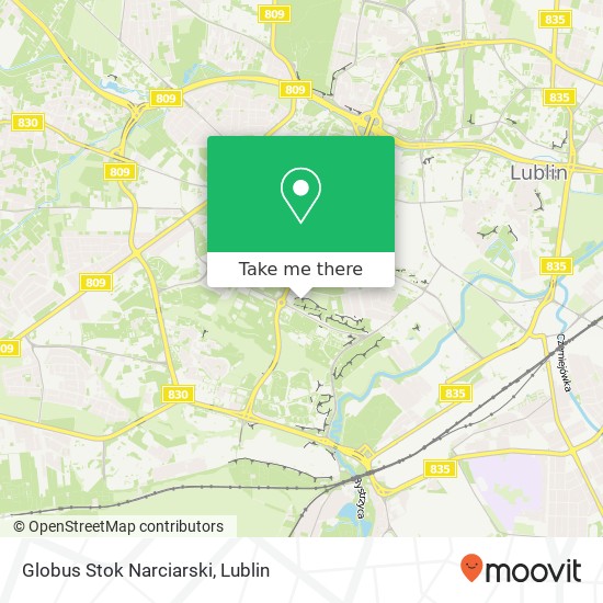 Globus Stok Narciarski map