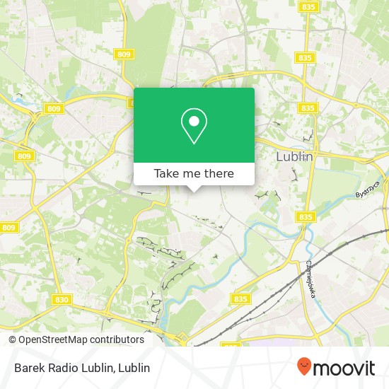 Barek Radio Lublin map