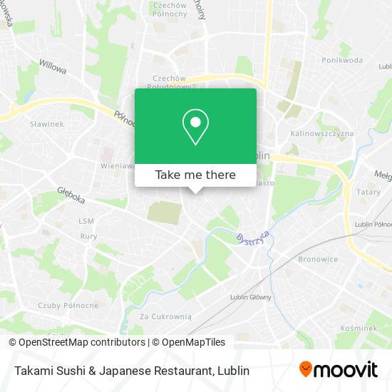 Карта Takami Sushi & Japanese Restaurant