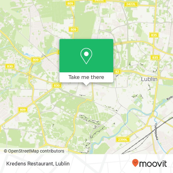 Kredens Restaurant map