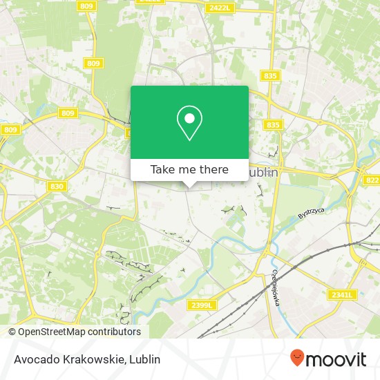 Avocado Krakowskie map