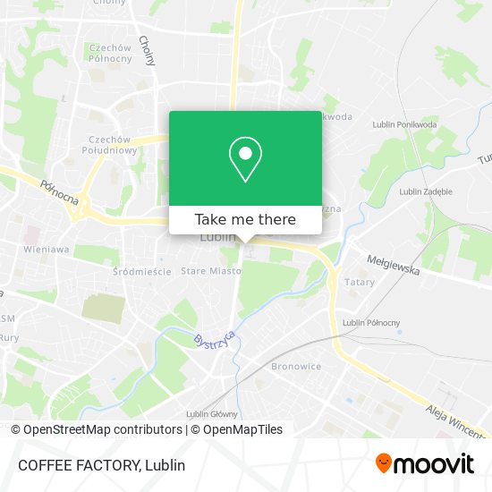 COFFEE FACTORY map