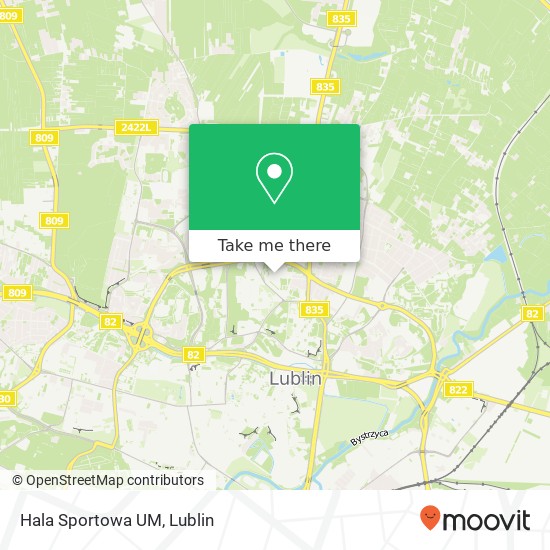 Hala Sportowa UM map