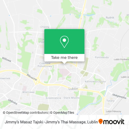 Jimmy’s Masaż Tajski -Jimmy’s Thai Massage map