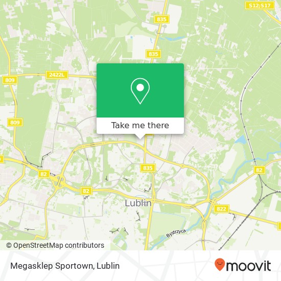 Megasklep Sportown map