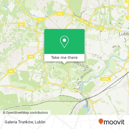 Карта Galeria Trunków