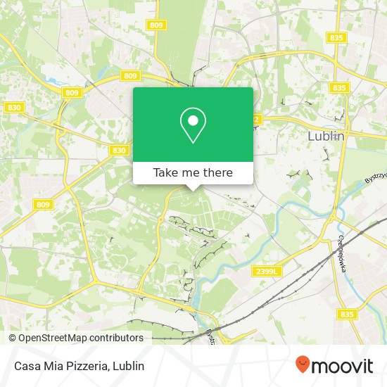 Casa Mia Pizzeria map