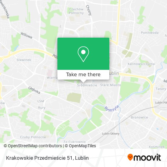 Krakowskie Przedmieście 51 map