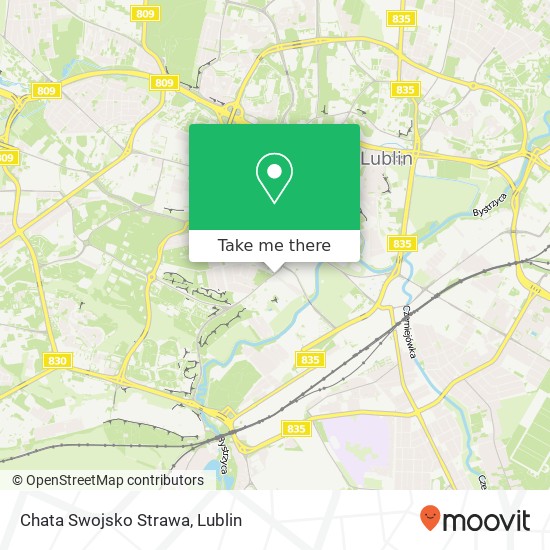 Chata Swojsko Strawa map