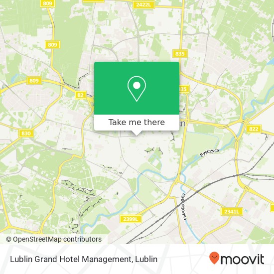 Lublin Grand Hotel Management map