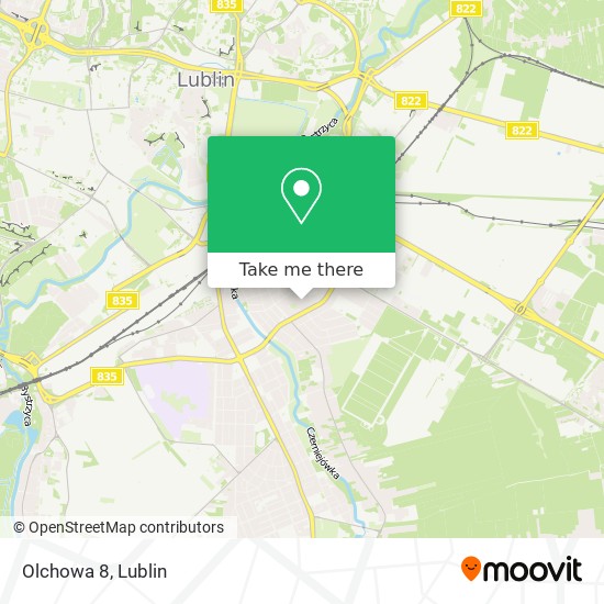 Olchowa 8 map
