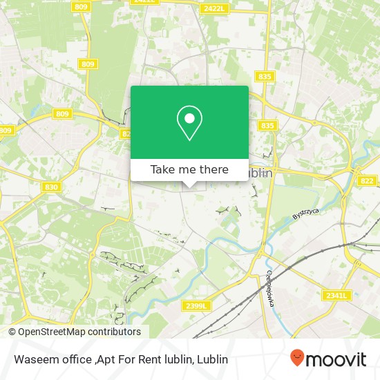 Waseem office ,Apt For Rent lublin map