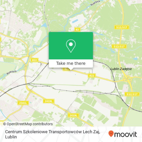 Centrum Szkoleniowe Transportowców Lech Zaj map