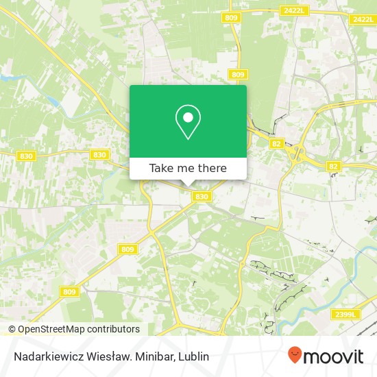 Nadarkiewicz Wiesław. Minibar map