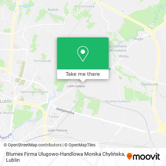 Blumex Firma Ulugowo-Handlowa Monika Chylińska map
