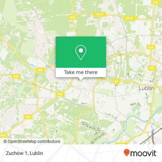 Zuchów 1 map