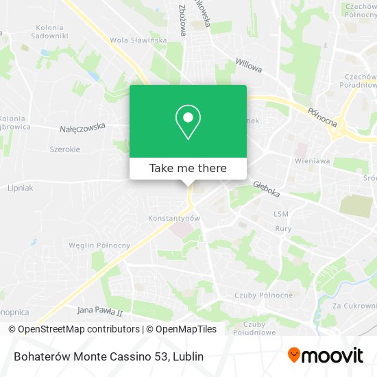 Bohaterów Monte Cassino 53 map