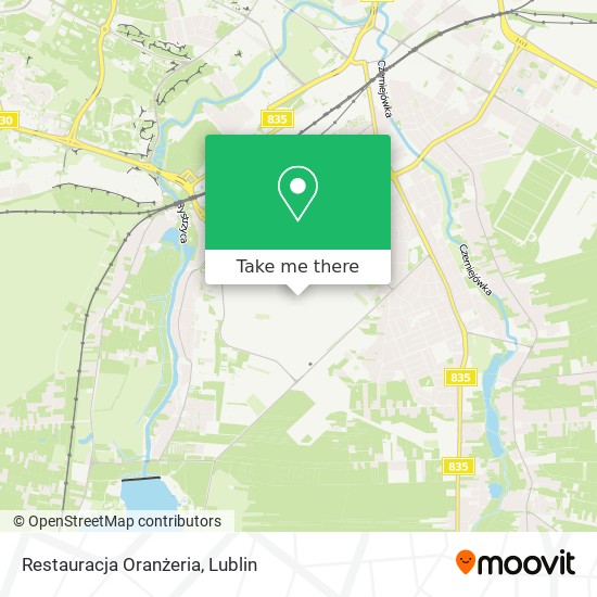 Restauracja Oranżeria map