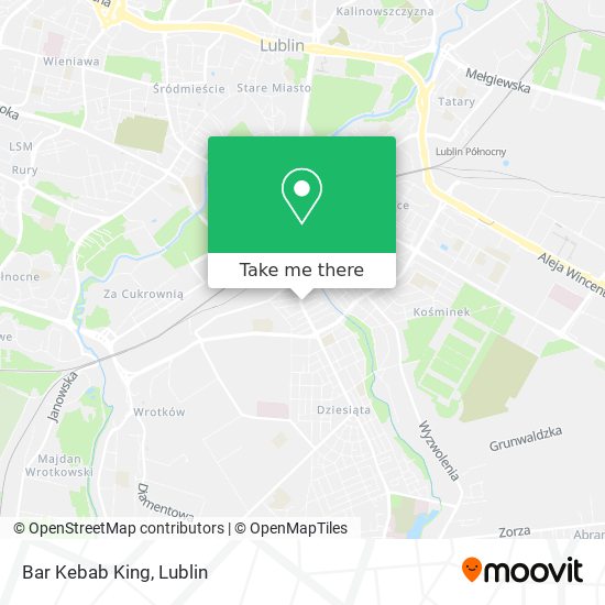 Bar Kebab King map