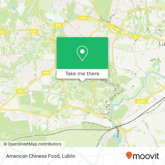 American Chinese Food, ulica Jana Sawy 5 20-632 Lublin map