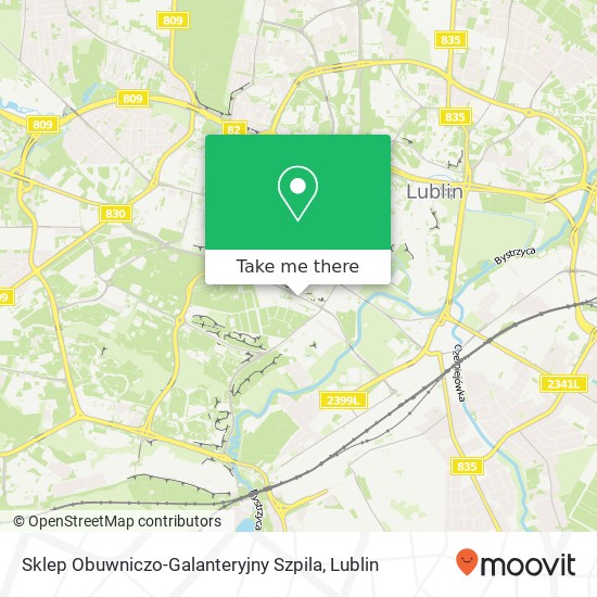 Sklep Obuwniczo-Galanteryjny Szpila, ulica Gleboka 10 20-612 Lublin map