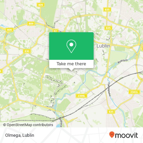 Карта Olmega, ulica Gleboka 11 20-612 Lublin