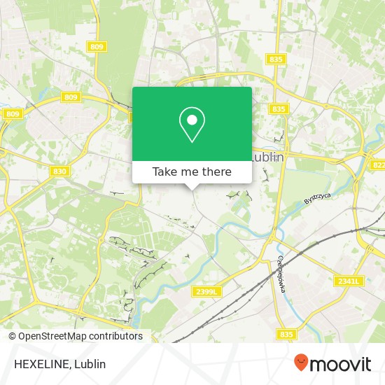 Карта HEXELINE, ulica Lipowa 13 20-020 Lublin