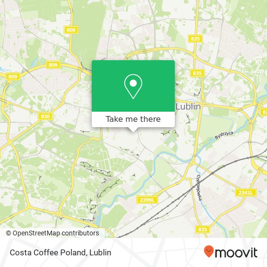 Карта Costa Coffee Poland, 20-030 Lublin