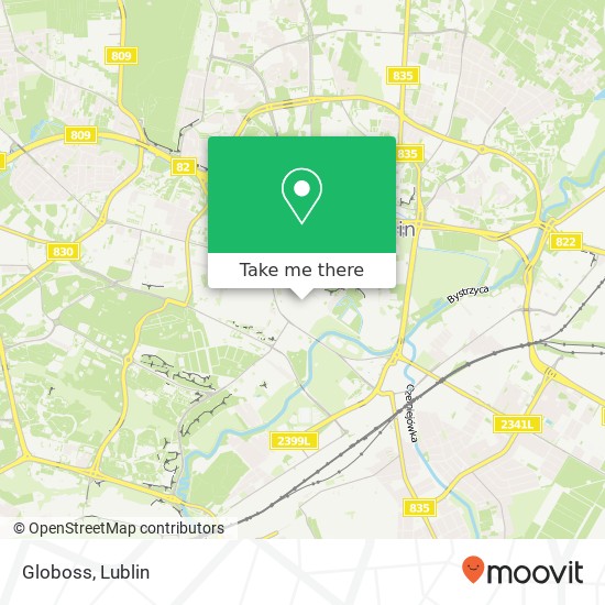 Globoss, ulica Gabriela Narutowicza 38 20-016 Lublin map