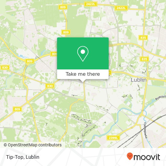 Tip-Top, Aleje Raclawickie 24 20-037 Lublin map