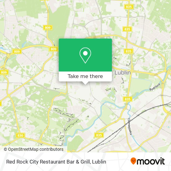 Карта Red Rock City Restaurant Bar & Grill