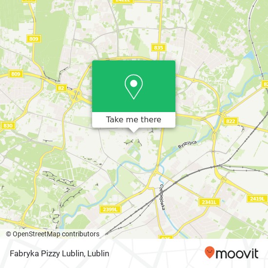 Карта Fabryka Pizzy Lublin, plac Wolnosci 20-004 Lublin
