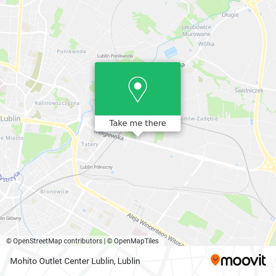 Mohito Outlet Center Lublin map