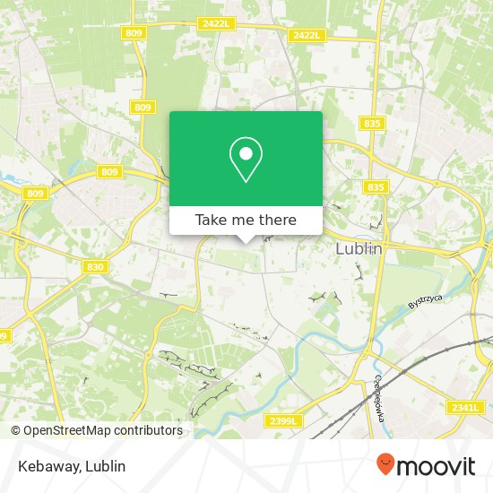 Карта Kebaway, ulica Stanislawa Leszczynskiego 26 20-068 Lublin