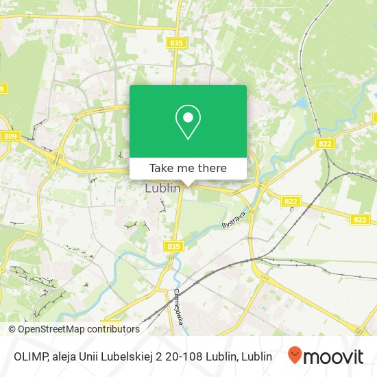 OLIMP, aleja Unii Lubelskiej 2 20-108 Lublin map