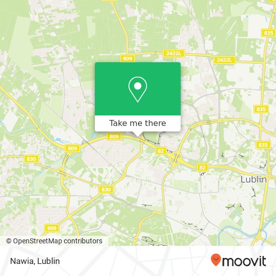 Nawia, ulica Polnocna 129 20-818 Lublin map