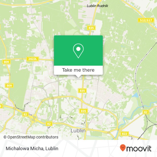 Карта Michalowa Micha, ulica Bursaki 15 20-150 Lublin