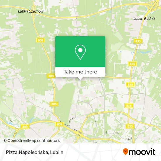 Карта Pizza Napoleońska