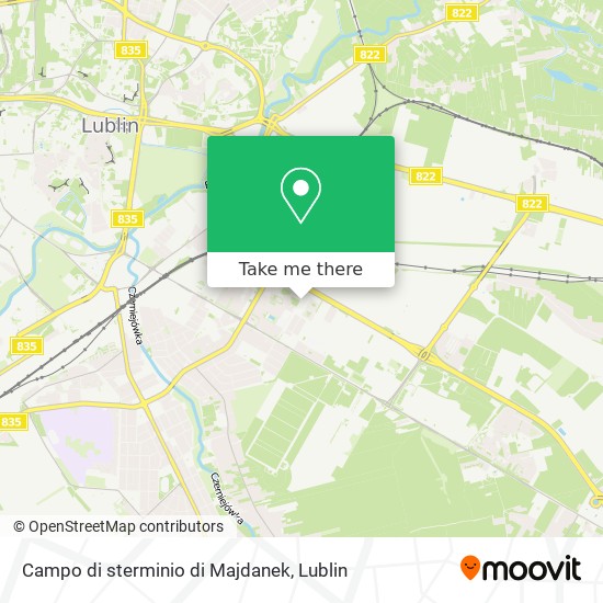 Карта Campo di sterminio di Majdanek