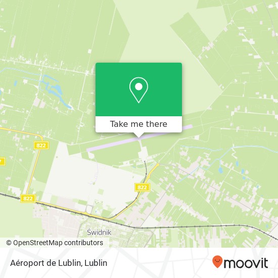 Aéroport de Lublin map