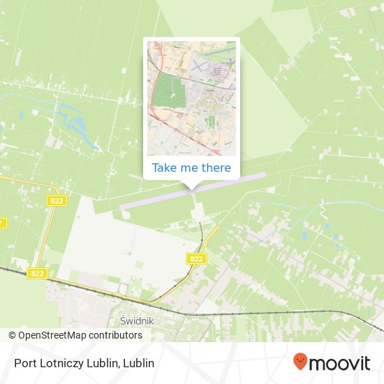 Port Lotniczy Lublin map