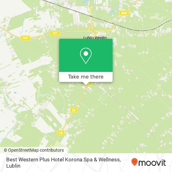 Карта Best Western Plus Hotel Korona Spa & Wellness